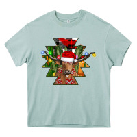 Arona longhorn Aztec Christmas Heavy Core Tee - CowhideDigitalArt