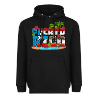 Black puerto rico and flowers with frog Heavyweight Hoodie - AdoDesignShop
