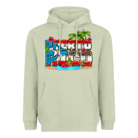 Matcha puerto rico and flowers with frog Heavyweight Hoodie - AdoDesignShop