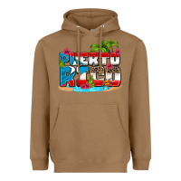 Toasted Coconut puerto rico and flowers with frog Heavyweight Hoodie - AdoDesignShop