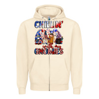 Sandshell Chillin' with my gnomies 4th of July Zipper Hoodie - CowGirlArtShop