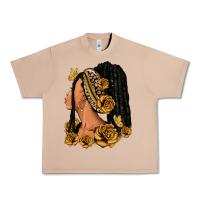 Burro Gold roses afro woman Urban Heavy Tee - RanaPortraitStore