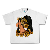 Lunar Rock Gold roses afro woman Urban Heavy Tee - RanaPortraitStore