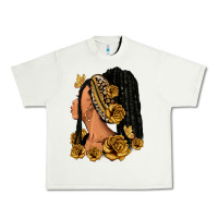Pistachio Gold roses afro woman Urban Heavy Tee - RanaPortraitStore