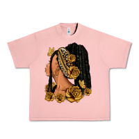 Salmon Gold roses afro woman Urban Heavy Tee - RanaPortraitStore