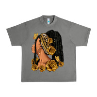 Tornado Gold roses afro woman Urban Heavy Tee - RanaPortraitStore