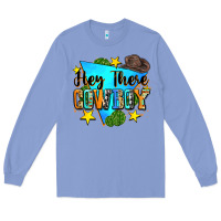 Colony Blue hey there cowboy Long Sleeve Tee - Zillion Design Studio
