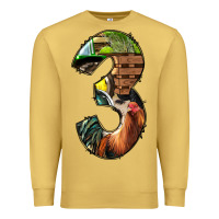 Antique Gold farm life alphabet numbers 3 Premium Sweatshirt - BundleAndBundleShop