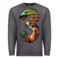 Charcoal Heather farm life alphabet numbers 3 Premium Sweatshirt - BundleAndBundleShop