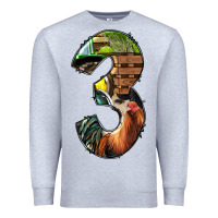 Heather Grey farm life alphabet numbers 3 Premium Sweatshirt - BundleAndBundleShop