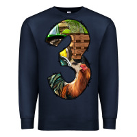 Navy farm life alphabet numbers 3 Premium Sweatshirt - BundleAndBundleShop