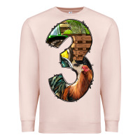 Pale Pink farm life alphabet numbers 3 Premium Sweatshirt - BundleAndBundleShop