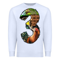 White farm life alphabet numbers 3 Premium Sweatshirt - BundleAndBundleShop
