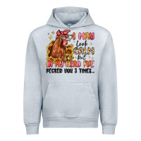 Heather Grey i may look calm but in my head i've pecked you Urban Hoodie - MaliasSmallBusiness