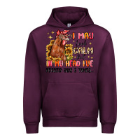 Mauve Wine i may look calm but in my head i've pecked you Urban Hoodie - MaliasSmallBusiness