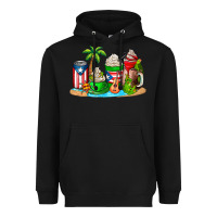 Black puerto rico coffee cups Heavyweight Hoodie - AdoDesignShop