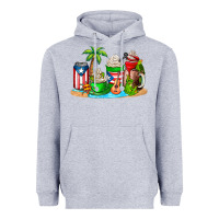 Heather Grey puerto rico coffee cups Heavyweight Hoodie - AdoDesignShop