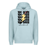 Blue Mist 100 days of school Premium Hoodie - MaliasSmallBusiness