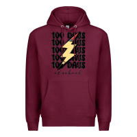 Burgundy 100 days of school Premium Hoodie - MaliasSmallBusiness