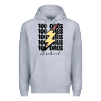 Heather Grey 100 days of school Premium Hoodie - MaliasSmallBusiness