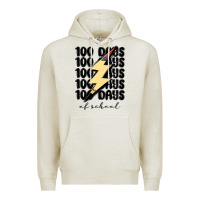 Oatmeal Heather 100 days of school Premium Hoodie - MaliasSmallBusiness