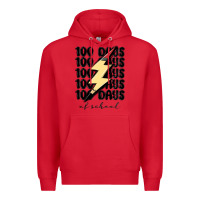 Red 100 days of school Premium Hoodie - MaliasSmallBusiness
