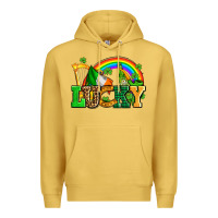 Antique Gold lucky with st patricks elements Premium Hoodie - AdoDesignShop