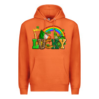 Carrot lucky with st patricks elements Premium Hoodie - AdoDesignShop