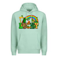 Seafoam lucky with st patricks elements Premium Hoodie - AdoDesignShop