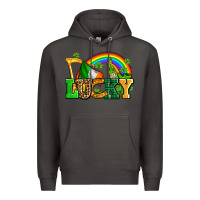 Smoke lucky with st patricks elements Premium Hoodie - AdoDesignShop