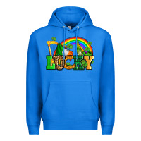 True Royal lucky with st patricks elements Premium Hoodie - AdoDesignShop