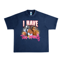 Navy I have two moods sneaker and heels Urban Heavy Tee - RanaPortraitStore