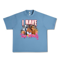 Pebble Blue I have two moods sneaker and heels Urban Heavy Tee - RanaPortraitStore