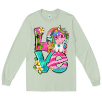 Matcha love summer unicorn Long Sleeve Tee - texasbilliewilder