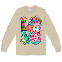 Mushroom love summer unicorn Long Sleeve Tee - texasbilliewilder
