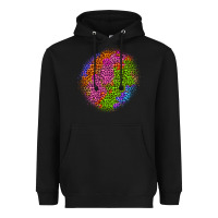Black halloween leopard patch 5 Heavyweight Hoodie - BundleAndBundleShop