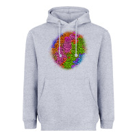 Heather Grey halloween leopard patch 5 Heavyweight Hoodie - BundleAndBundleShop
