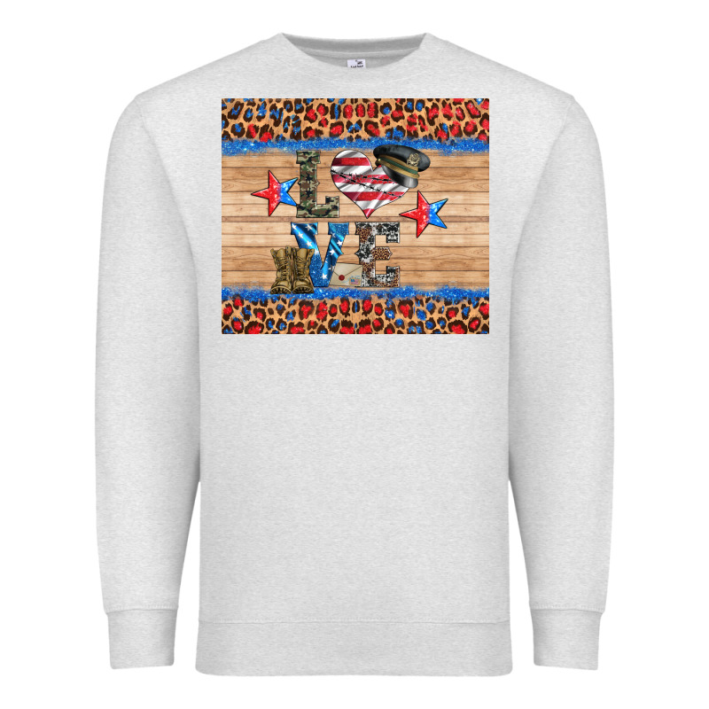 Western Usa Soldier Love Tumbler Premium Sweatshirt by Artiststas | Teevron