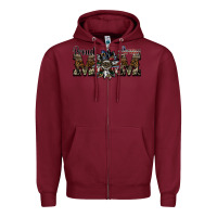Burgundy proud army mom Zipper Hoodie - SublimationCraftShop