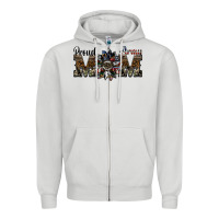 Dove Grey proud army mom Zipper Hoodie - SublimationCraftShop
