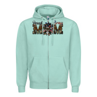 Seafoam proud army mom Zipper Hoodie - SublimationCraftShop