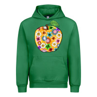Emerald colorful flora apple teacher Urban Hoodie - NancyCooperArtShop