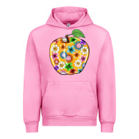 Fuchsia Pink colorful flora apple teacher Urban Hoodie - NancyCooperArtShop