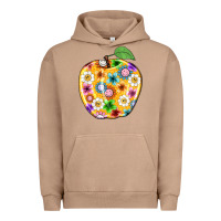 Pigment Burro colorful flora apple teacher Urban Hoodie - NancyCooperArtShop
