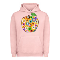 Pigment Salmon colorful flora apple teacher Urban Hoodie - NancyCooperArtShop