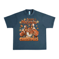 Midnight Navy Have a melanin Christmas black girl sneakers Urban Heavy Tee - RanaPortraitStore