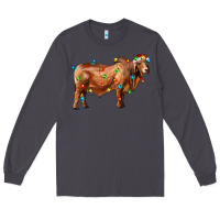 Smoke brahman bull with christmas lights Long Sleeve Tee - RanaPortraitStore
