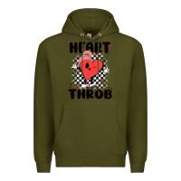 Army Green heart throb Premium Hoodie - MaliasSmallBusiness