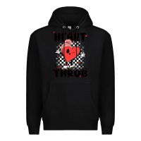 Black heart throb Premium Hoodie - MaliasSmallBusiness