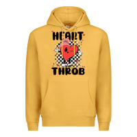 Mustard heart throb Premium Hoodie - MaliasSmallBusiness